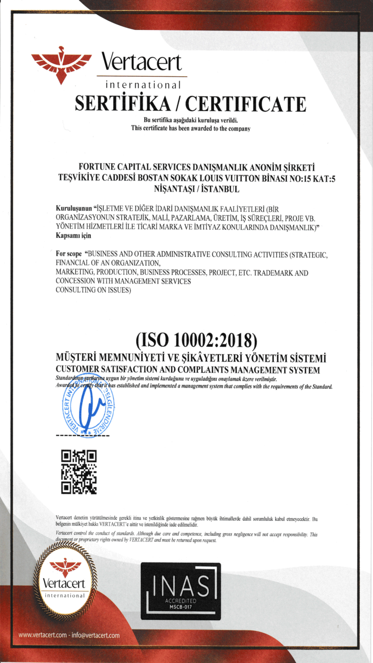 ISO 10002:2018 MÜŞTERİ MEMNUNİYETİ VE ŞİKAYET YÖNETİMİ